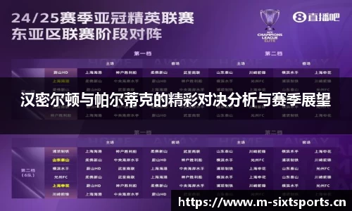 汉密尔顿与帕尔蒂克的精彩对决分析与赛季展望